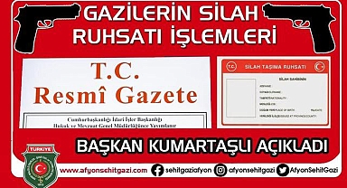 Kumartaşlı : Malul gazilere silah ruhsatı verilecek 