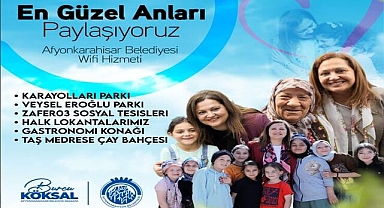 Afyonkarahisar Belediyesi’nden Vatandaşlara Ücretsiz Wi-Fi Hizmeti