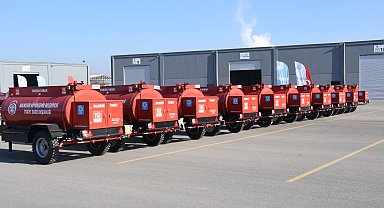 Balıkesir'de 30 çok maksatlı kırsal alan yangın römork temini sağlandı