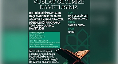 Çay Belediyesi’nden Kadınlara Özel Vuslat Gecesi