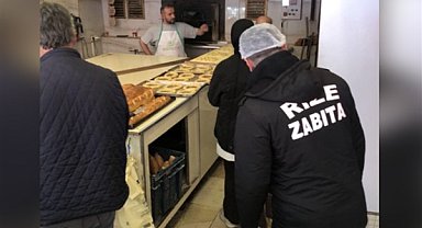 Rize’de fırın denetimleri devam ediyor