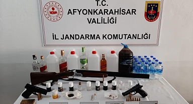 Sultandağı, Dinar ve Nuribey'de Silah, Sahte Alkol Uyuşturucu Baskını