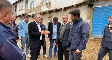 Yangın Mağduru Aileye Barınma ve Destek Sözü