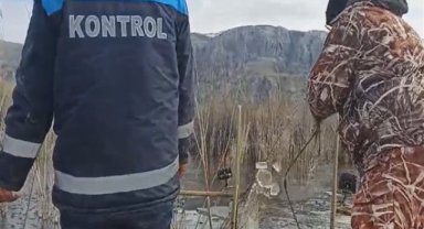 Afyonkarahisar'da su ürünleri kaçak avcılığına yönelik denetim