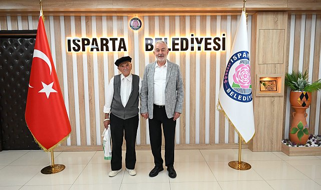 85 yaşındaki Ethem Kızılkaya, Başkan Başdeğirmen’i ziyaret etti