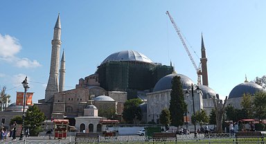 Ayasofya’da dev restorasyon: 4 etabın 3’ü tamamlandı