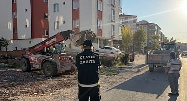 Çorum’da kaçak hafriyat döken kişiye 20 bin lira ceza