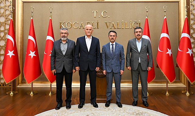 Eski Emniyet Genel Müdürü Lekesiz ve Merkez Valilerden Vali Aktaş’a ziyaret