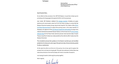 IOC Başkanı Coventry, CMG’nin katkılarını takdir etti