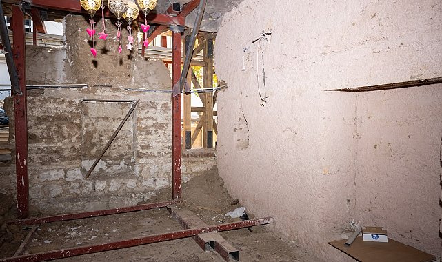 Karakaş Konağı’nda restorasyon çalışmaları sürüyor