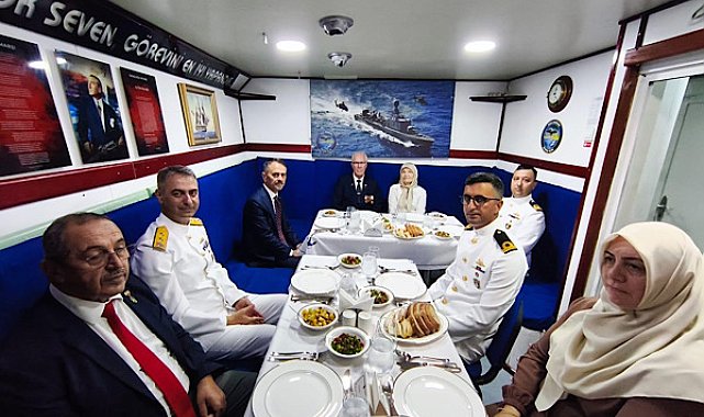 Kocaeli’de şehit aileleri ve gaziler TCG Doğan Gemisi’nde ağırlandı