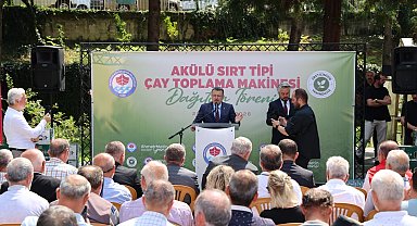 Trabzon Büyükşehir Belediyesi’nden Of’taki çay üreticilerine makine desteği