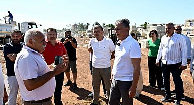 Uysal, Doğuyaka’daki yangın bölgesini inceledi