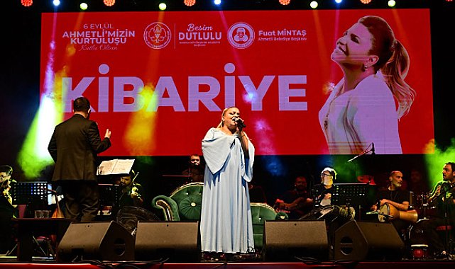 Ahmetli'nin kurtuluş yıl dönümü Kibariye konseriyle kutlandı