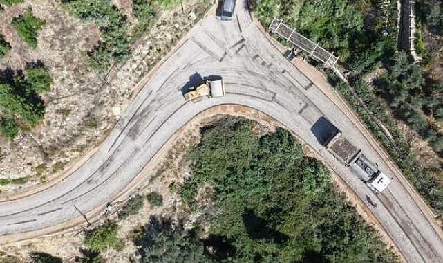 Alanya’da Yeşilöz Mahallesi’ne 5 kilometrelik asfalt