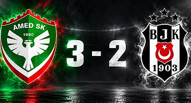Amed Sportif Faaliyetler, Beşiktaş’ı 3-2 mağlup etti