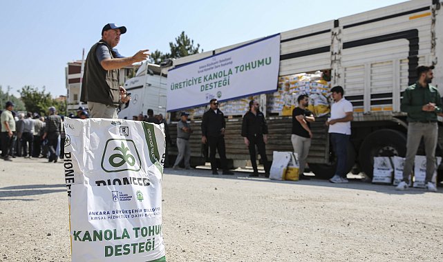 Ankara’da 583 çiftçiye yüzde 50 hibeli kanola tohumu desteği