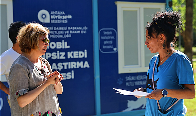 Antalya'da Mobil Kısırlaştırma Ünitesi Karaalioğlu Parkı'nda hizmete başladı