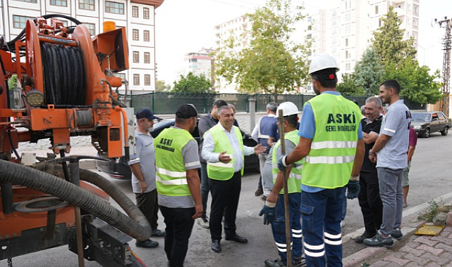 ASKİ’den kış hazırlığı kapsamında kanal hatlarında temizlik