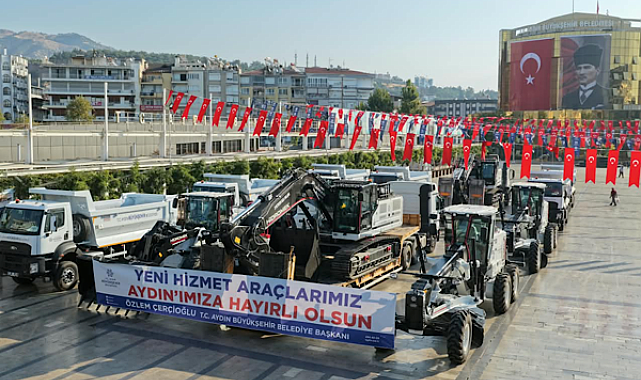 Aydın araç filosuna 14 yeni hizmet aracı kattı