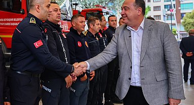 Başkan Dutlulu’dan itfaiye personeline teşekkür