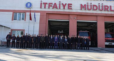 Başkan Kahveci itfaiye personeliyle buluştu