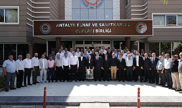 Başkan Vekili Özdemir’den AESOB Başkanı Dere’ye ziyaret