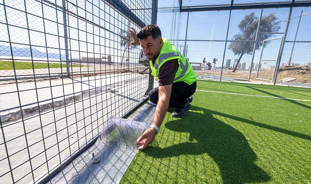 Bostanlı’daki iki padel kortu ekim ayında hizmete girecek