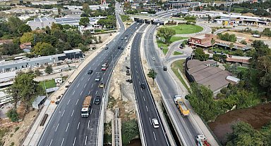 Bursa’da Geçit Köprüsü ve bağlantı yolları trafiğe açıldı