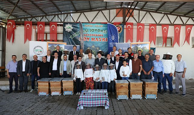 Bursa'da Keles’te arıcılara kovan desteği