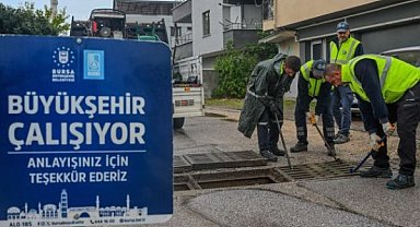 Bursa’da yoğun yağışa karşı ekipler teyakkuza geçti