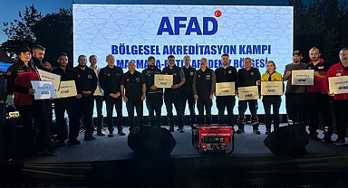 Çorlu Belediyesi Arama Kurtarma Ekibi Bolu’daki kampta iki derece elde etti