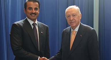 Cumhurbaşkanı Erdoğan, Katar Emîri Şeyh Temim ile görüştü