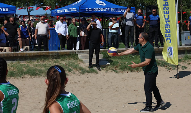Derince’de Plaj Voleybolu Turnuvası başladı