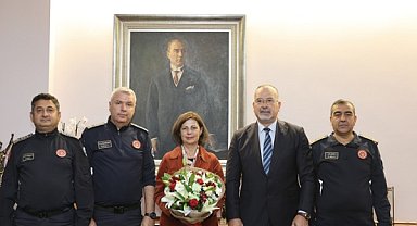 Eskişehir İtfaiyesinden Başkan Ünlüce’ye ziyaret