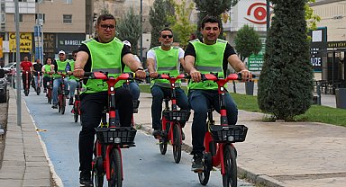 Gaziantep’te Avrupa Hareketlilik Haftası kapsamında bisiklet sürüşü düzenlendi
