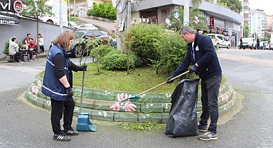 Giresun’da yeşil alanlarda bakım çalışmaları sürüyor