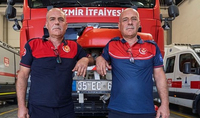 İkiz itfaiyeciler 33 yıldır omuz omuza can kurtarıyor
