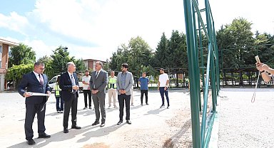 İnegöl Belediyesi’nden Mediha Hayri Çelik Fen Lisesi’ne semt sahası