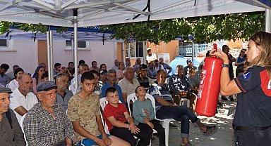 İzmir'de “Yangına Dirençli Köy” projesi Kiraz Cevizli'de sürüyor