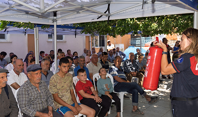 İzmir'de “Yangına Dirençli Köy” projesi Kiraz Cevizli'de sürüyor