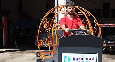 İzmit Belediyesi, etkinlikler için mobil çadır ve elektrikli fayton üretti