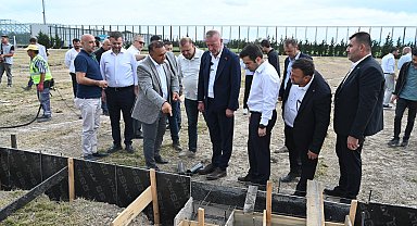 Karacabey’de 100 milyon TL’lik spor yatırımında çalışmalar başladı