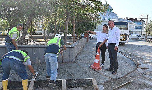 Karacabey’de kaldırımlar yenileniyor