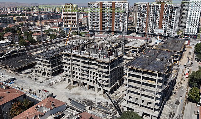 Kayseri'de Sahabiye Kentsel Dönüşüm Projesi'nde çalışmalar yüzde 45'e ulaştı