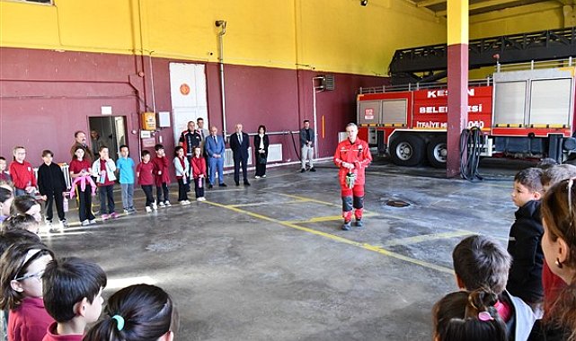 Keşan’da öğrencilere yangın güvenliği eğitimi verildi