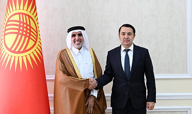 Kırgızistan Yüksek Konseyi Başkanı Mamataliev, Katar Büyükelçisi ile görüştü