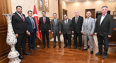 Kocaeli Servis Araçları İşletmecileri Esnaf Odası yönetiminden Aktaş’a ziyaret