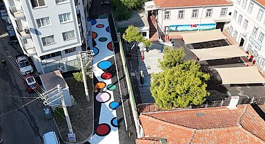 Konak’ta Renkli Yol Uygulaması Namık Kemal İlkokulu’nda hayata geçirildi