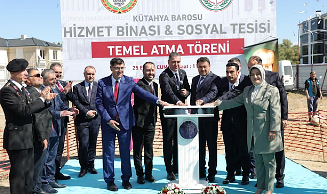 Kütahya Barosu hizmet binası ve sosyal tesisinin temeli atıldı